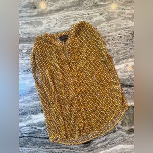 Women’s Sleeveless Blouse Top Women’s Size Large Yellow